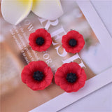 Poppy Charms for Anzac Resin Flower Jewlery DIY