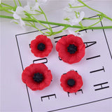 Poppy Charms for Anzac Resin Flower Jewlery DIY