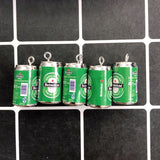 10pcs 20x12mm Plastic Pop Can Wine Bottle Earring Charms DIY Mini Crafts