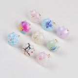10pcs Bird Flowers Print Umbrella Charms for DIY Jewelry Making