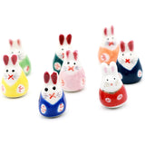10pcs 22*15mm Bunny Ceramic Beads Colorful Handpainted Rabbit Porcelain Bead