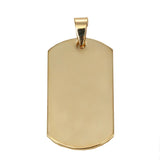 10pcs Stainless Steel Pendant Blank Army Tag for Necklace