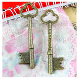 10pcs 22*76MM Antique Bronze Plated Key Charms Pendant DIY Bracelet Necklace