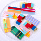 10pcs Lines Print Rectangle Pendant Charms DIY Jewelry Making