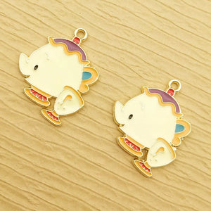 10pcs Elephant Charm for Jewelry Making Earring Bracelet Necklace
