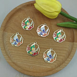 10pcs Colorful Butterfly Charm Pendant DIY Jewelry Making Craft Accessories
