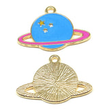 10pcs 24x18mm Solar System Charms KC Plated Zinc Alloy Charms Pendant