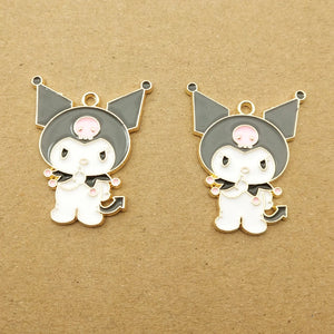 10pcs Enamel Cartoon Charm for Jewelry Earring Pendant Bracelet DIY Crafts