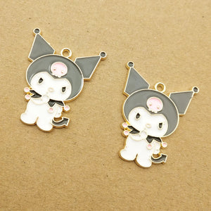 10pcs Enamel Cartoon Charm for Jewelry Earring Pendant Bracelet DIY Crafts