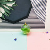 10pcs Feather Rhinestone Ball Charms Glass Pendants Fit Earring Hair Jewelry