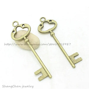 10pcs Alloy Key Charms Jewelry Pendants DIY Jewelry Making D1094