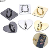 10pcs 25mm Metal Heart O&D Ring Side Clip Buckle Hook DIY Hardware Accessory