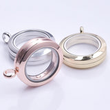 10pcs 25mm Glass Floating Charm Locket Alloy Pendant Jewelry Making