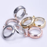 10pcs 25mm Glass Floating Charm Locket Alloy Pendant Jewelry Making