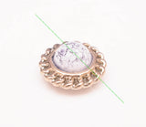 10pcs 25mm Silver Chain Concho Screwback for Leathercraft Wallet Belt