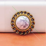 10pcs 25mm Solid Brass Round Chain Side Leathercraft Belt Wallet Accessories