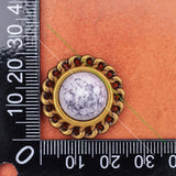 10pcs 25mm Solid Brass Round Chain Side Leathercraft Belt Wallet Accessories