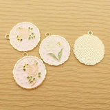 10pcs Enamel Bee Butterfly Flower Charm Jewelry Making Earring Pendant