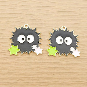 10pcs Enamel Cartoon Charms for Jewelry Making DIY Craft Supplies