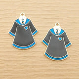 10pcs Enamel Clothes Robes Charm 25x33mm for Jewelry Making Earring Pendant