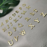 10pcs English Letters Pendants Charms Earring DIY Jewelry Accessory Golden Metal