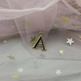 10pcs English Letters Pendants Charms Earring DIY Jewelry Accessory Golden Metal