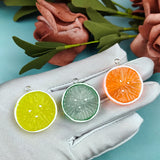 10pcs Lemon Slices Resin Charms for Jewelry Making Accessories