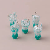 10pcs 26x13mm 3D Resin Ice Cream Charms for DIY Pendants Earrings Bracelets