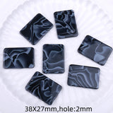10pcs Acetic Acid Rectangle Charms for DIY Jewelry Making
