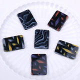 10pcs Acetic Acid Rectangle Charms for DIY Jewelry Making