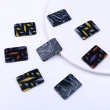 10pcs Acetic Acid Rectangle Charms for DIY Jewelry Making