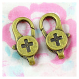 10pcs Bronze Lobster Clasp Key Chains 28*14MM DIY Accessories