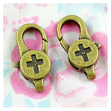 10pcs Bronze Lobster Clasp Key Chains 28*14MM DIY Accessories