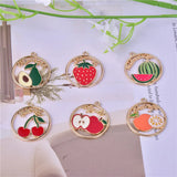 10pcs 28*30mm Fruit Enamel Charms for DIY Jewelry Making