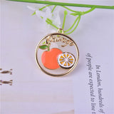 10pcs 28*30mm Fruit Enamel Charms for DIY Jewelry Making