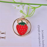 10pcs 28*30mm Fruit Enamel Charms for DIY Jewelry Making