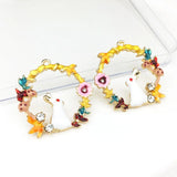 10pcs Rabbit Charms Pendants for Jewelry Making DIY