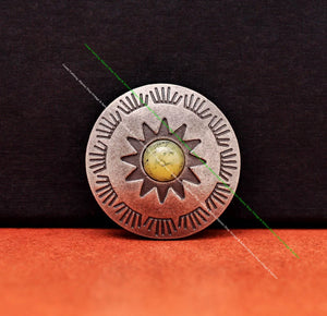 10pcs 29mm Vintage Sun Flower Leathercraft Concho DIY Accessories