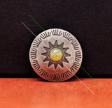 10pcs 29mm Vintage Sun Flower Leathercraft Concho DIY Accessories