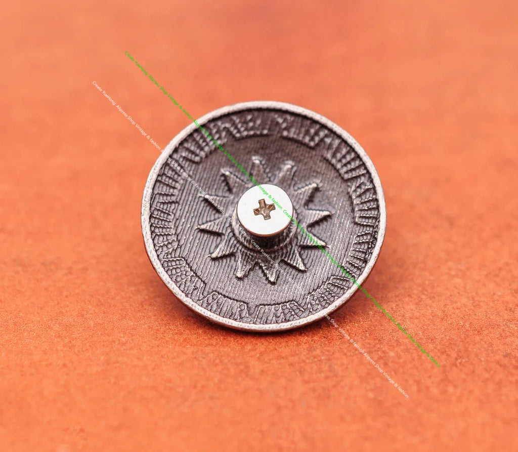 10pcs 29mm Vintage Sun Flower Leathercraft Concho DIY Accessories