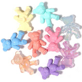 10pcs 29x38mm Cartoon Bear Acrylic Beads DIY Jewelry Making Spacer Loose Beads