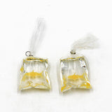 10pcs 2Color Resin Goldfish Charms Fish Bag Earrings DIY