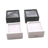 10pcs Square Gemstone Box Jewelry Display Ring Holder Case