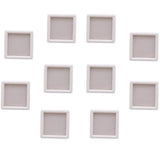 10pcs Square Gemstone Box Jewelry Display Ring Holder Case