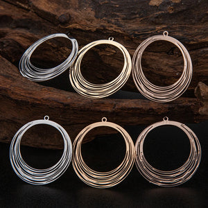 10pcs 30*32mm Filigree Round Charms for Jewellery Making