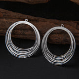 10pcs 30*32mm Filigree Round Charms for Jewellery Making