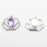 10pcs 30*35mm Crown Acrylic Rhinestone Decoration DIY Craft Accessories
