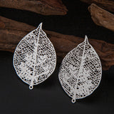 10pcs Leaf Charms Hollow Out Brass Charm for Earrings Making B4851