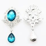 10pcs Rhinestone Acrylic Bow Pendant Wedding Party Decor DIY