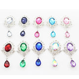 10pcs Rhinestone Acrylic Bow Pendant Wedding Party Decor DIY